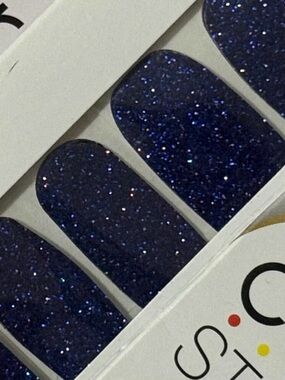 Twilight Hour • Color Street • Deep Blue Glitter Nail Strips • New